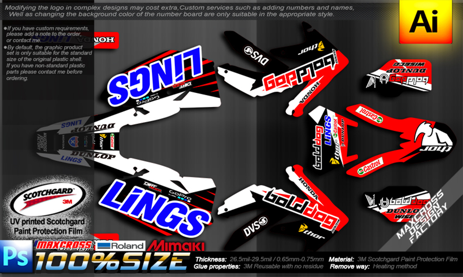 HONDA CRF-R CRF-X 2004-2019 MSP STYLE